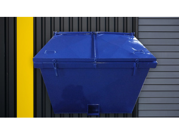 Contentor de entulho para transporte de lixo nuevo Absetzmulde Absetzcontainer 7 cbm mit mit stahldeckel 7 symmetrisch: foto 1
