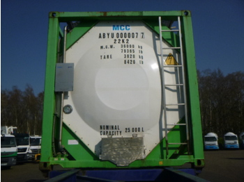 Contentor cisterna, Semireboque Danteco Food tank container inox 20 ft / 25 m3 / 1 comp: foto 5