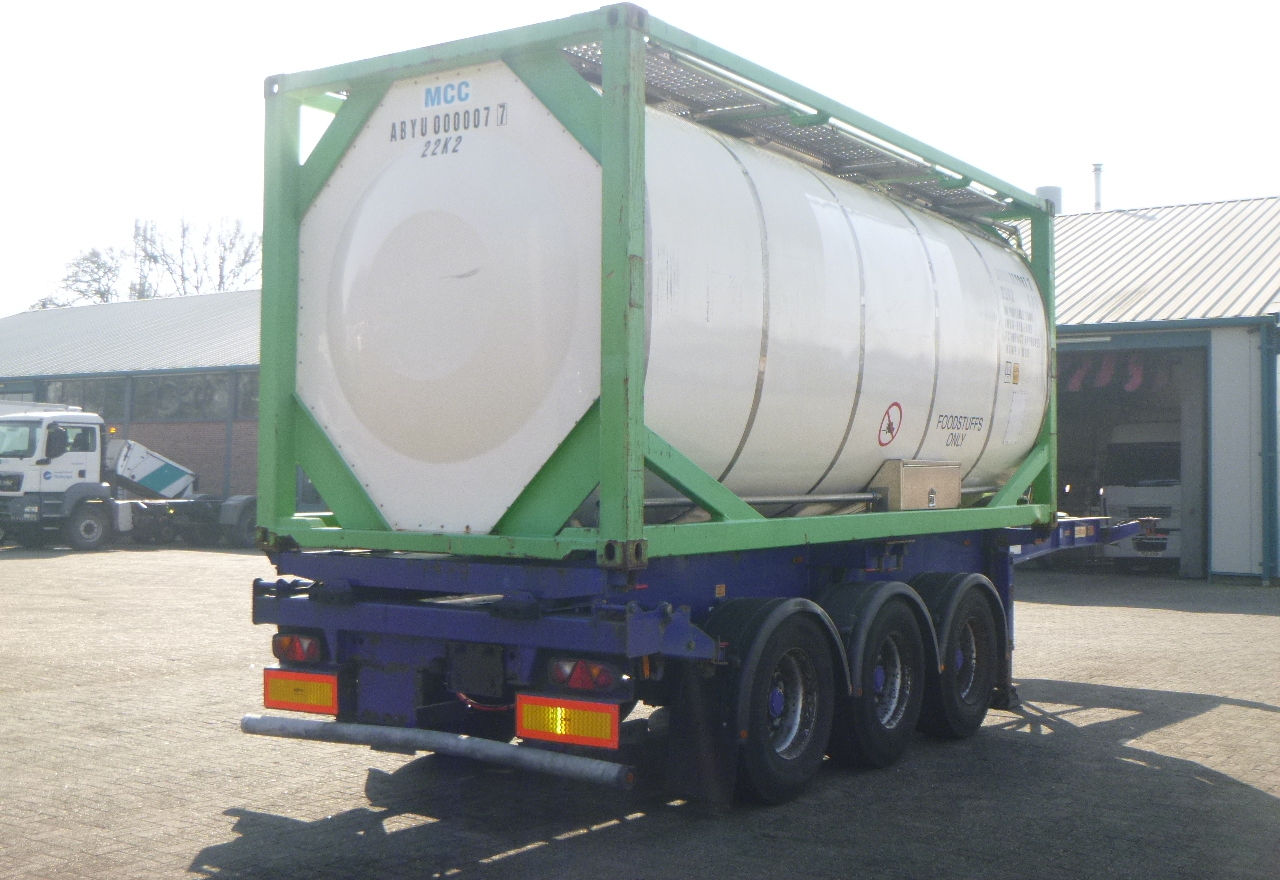 Contentor cisterna, Semireboque Danteco Food tank container inox 20 ft / 25 m3 / 1 comp: foto 4