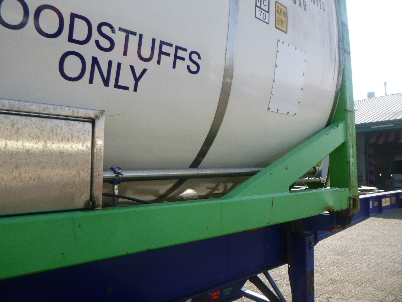 Contentor cisterna, Semireboque Danteco Food tank container inox 20 ft / 25 m3 / 1 comp: foto 9