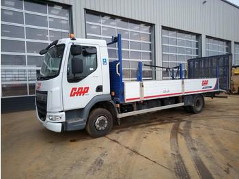 Camião de caixa aberta/ Plataforma para transporte de máquinas pesadas 2016 DAF LF210: foto 1