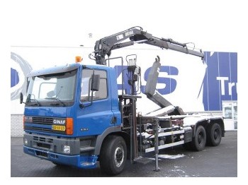 Ginaf M 3132-S mit HIAB 140-2 - Caminhão transportador de contêineres/ Caixa móvel