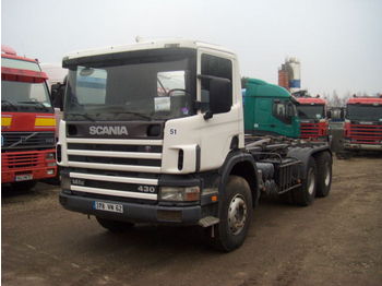 Scania 114 340 6x4 - Caminhão transportador de contêineres/ Caixa móvel
