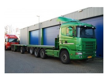 Scania 144/460 8x2 - Caminhão transportador de contêineres/ Caixa móvel