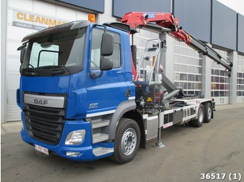Caminhão polibenne DAF FAN CF 410 6x2 Euro 6 HMF 21 ton/meter laadkraan: foto 1