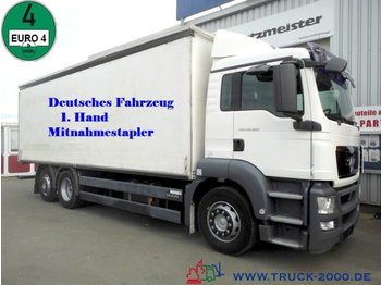 Caminhão com lona MAN TGS 26.330 SchiebplaneL.+R. Deutscher LKW 1.Hand: foto 1