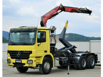 Caminhão polibenne, Caminhão grua Mercedes-Benz Actros 2641 Abrollkipper 4,80m+ Kran*6x4*: foto 1