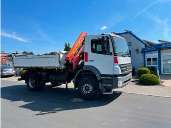 Caminhão basculante, Caminhão grua Mercedes-Benz Axor 1833 Kipper  Meiller Palfinger Kran: foto 1