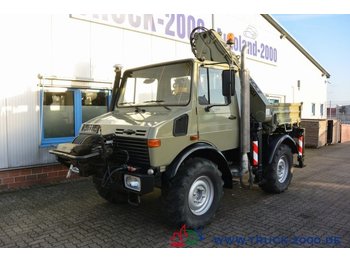 Caminhão grua, Veículo municipal/ Especial Mercedes-Benz Unimog U 1400 mit Atlas Kran +HPC-Seilwinde AHK: foto 1