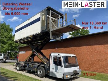 Caminhão transportador de contêineres/ Caixa móvel Mercedes-Benz Wiesel-Mafi-Wechsel-Kamag-Catering 1.Hand: foto 1