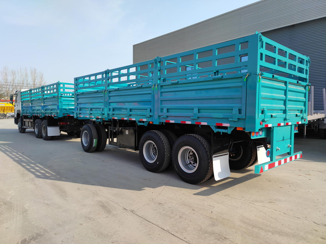 Camião de caixa aberta/ Plataforma para transporte de materiais a granel nuevo SUNSKY Warehouse truck with full trailer: foto 3