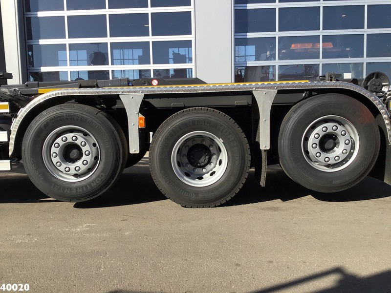 Caminhão polibenne, Caminhão grua Volvo FM 420 8x2 HMF 28 ton/meter laadkraan Welvaarts weighing system: foto 10