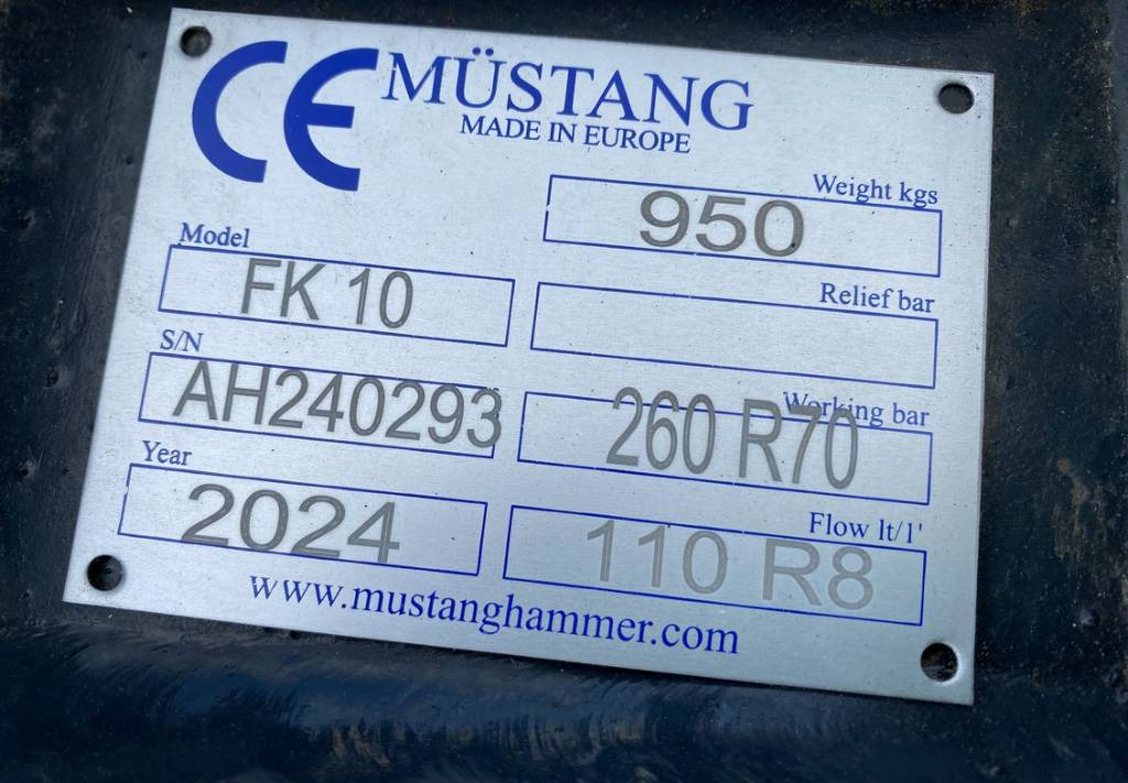 Tesoura de demolição Mustang FK10 Rotation Pulverizer Shear 6~13T NEW: foto 10