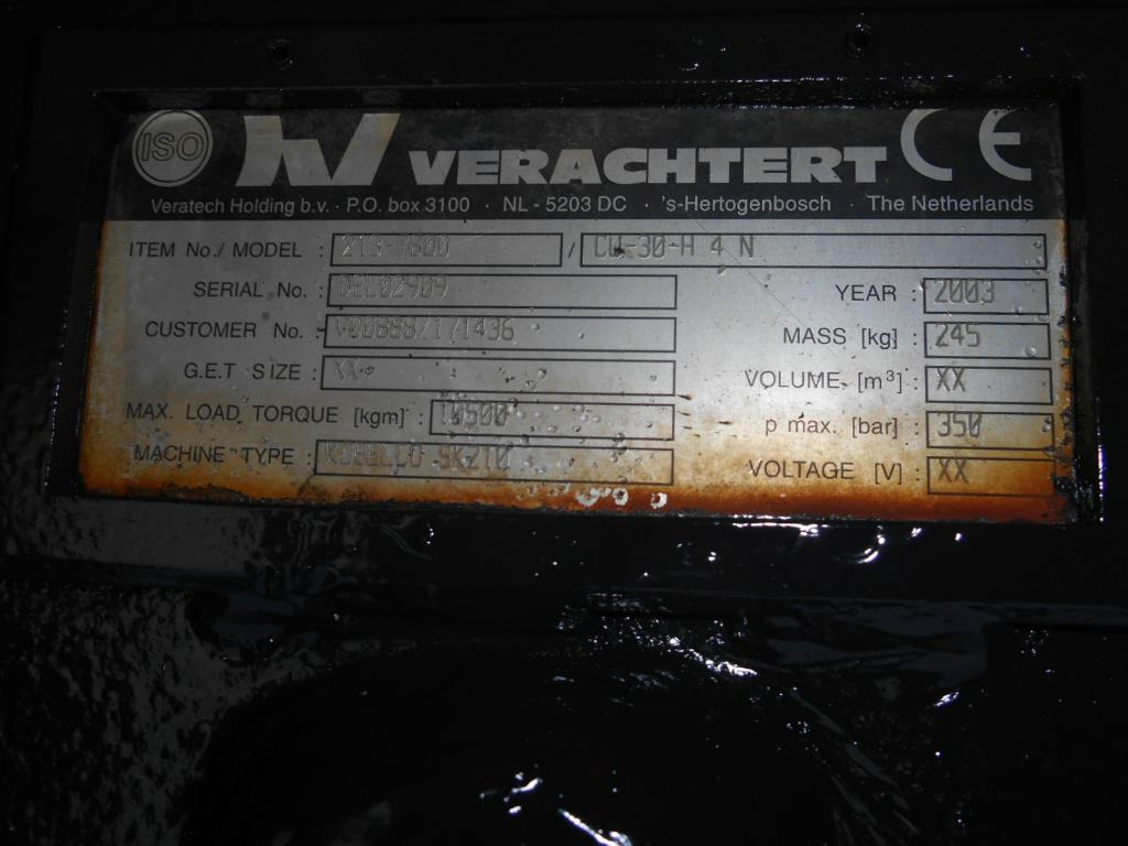 Acoplamento rápido de Máquina de construção Verachtert CW30H4N -: foto 6