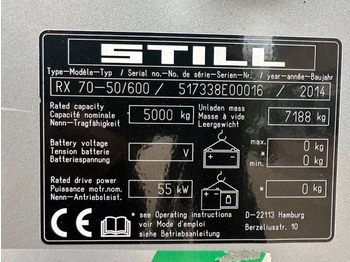 Empilhadeira a gás Still RX 70-50 / 600 5 ton Duplex Sideshift Positioner LPG Heftruck: foto 3