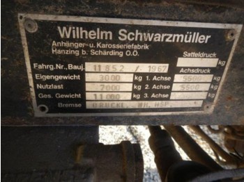 Schwarzmüller 2-Achsanhänger 2350x6000 Privatverkauf - Reboque agrícola