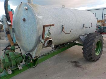 Reboque agrícola Single Axle Draw Bar PTO Driven Galvanised Slurry Tanker: foto 1