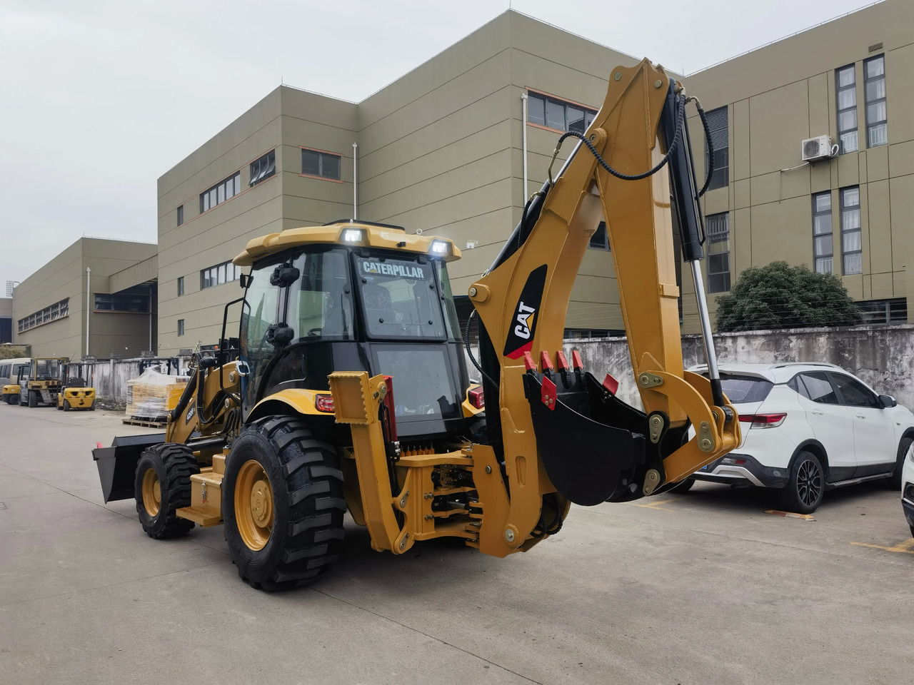Retroescavadeira Cat used backhoe loader 420F secondhand machine CAT 420F cheap price for sale: foto 3