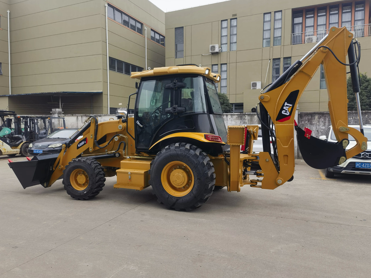 Retroescavadeira Cat used backhoe loader 420F secondhand machine CAT 420F cheap price for sale: foto 5