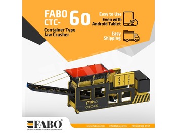 Britadeira móvel nuevo FABO CTC-60 CONTAINER TYPE JAW CRUSHER: foto 1