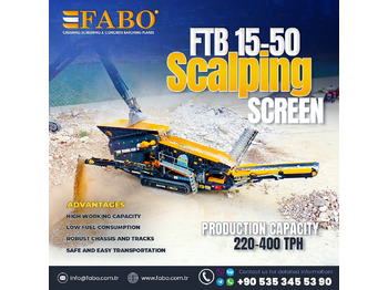 Britadeira móvel nuevo FABO FTB 15-50 Mobile Scalping Screen | Ready in Stock: foto 1