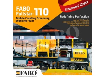 Britadeira móvel nuevo FABO FULLSTAR 110Crushing, Washing And Screening  Plant: foto 1