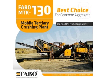 Britadeira móvel nuevo FABO MTK-130 MOBILE CRUSHING & SCREENING PLANT – SAND MACHINE: foto 1