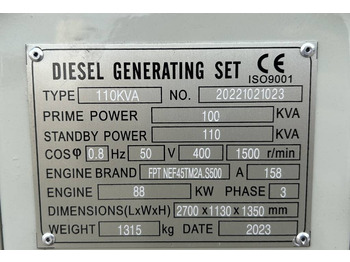 Gerador elétrico Iveco NEF45TM2A - 110 kVA Generator - DPX-20504: foto 4