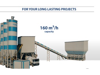 SEMIX Stationary Concrete Batching Plant 160 m³/h - Usina de concreto