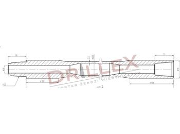 Máquina de perfuração direcional Vermeer D33x44,D36x50 FS1 4,5m Drill pipes, żerdzie: foto 1