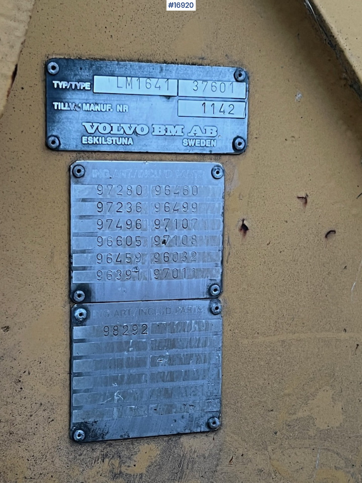 Carregadeira de rodas Volvo LM1641: foto 16