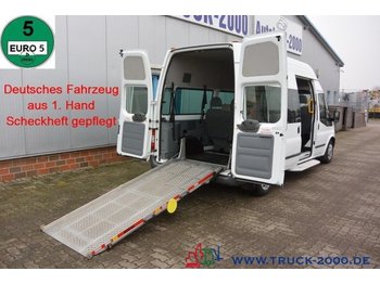 Micro-ônibus, Furgão de passageiros Ford Transit 125T300 9 Sitze & Rollstuhlrampe 1. Hand: foto 1