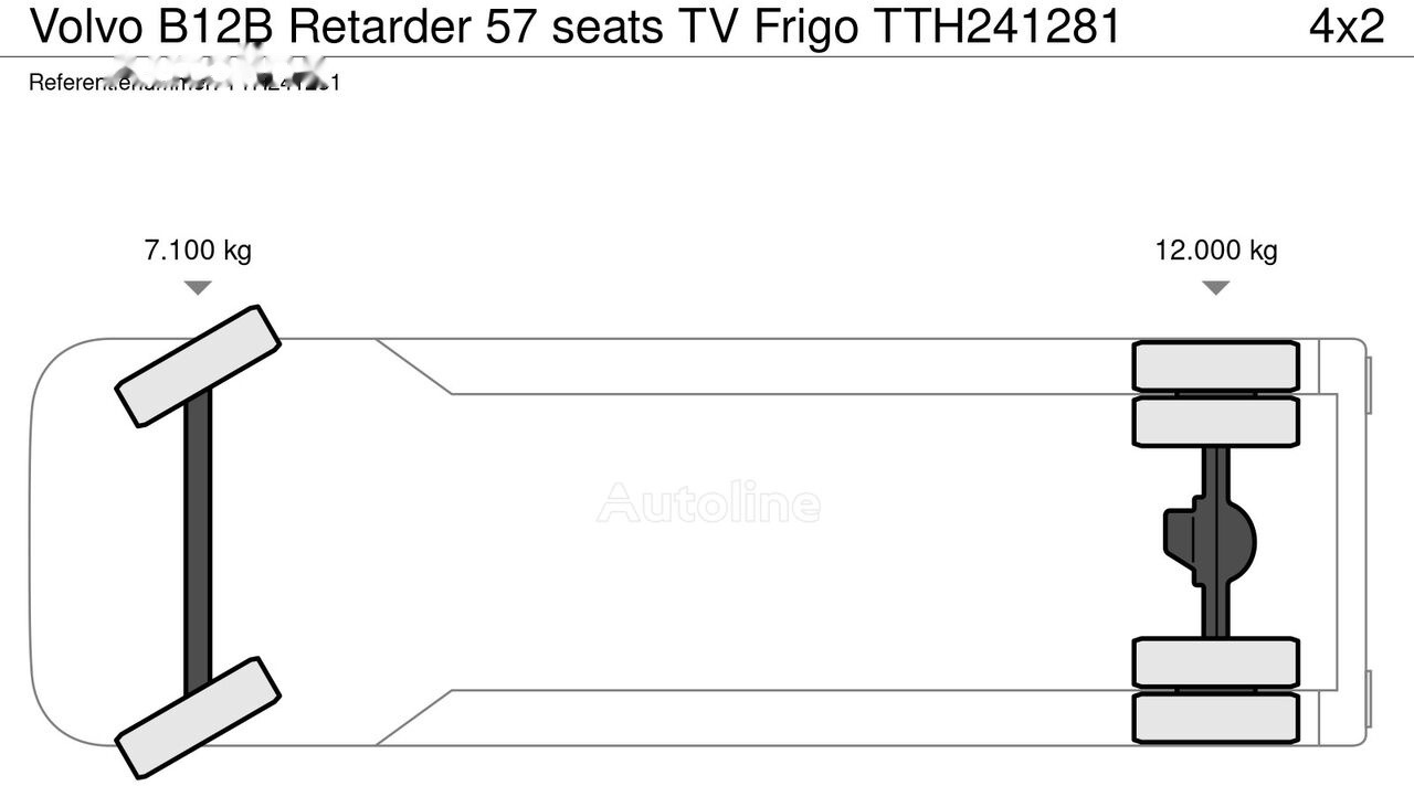 Autocarro Volvo B12B Retarder 57 seats TV Frigo: foto 26