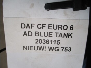 Tanque de combustível de Caminhão DAF CF 2036115 AD BLUE TANK EURO 6 NIEUW EN GEBRUIKT: foto 2