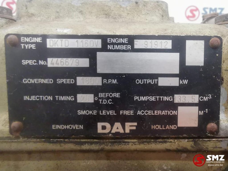 Motor de Caminhão DAF Occ Motor DAF 1160 turbo: foto 5