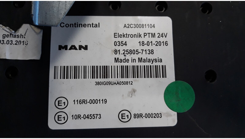 Centralina electrónica de Caminhão MAN D2676 EURO 6 ECU set , ignition with key: foto 3