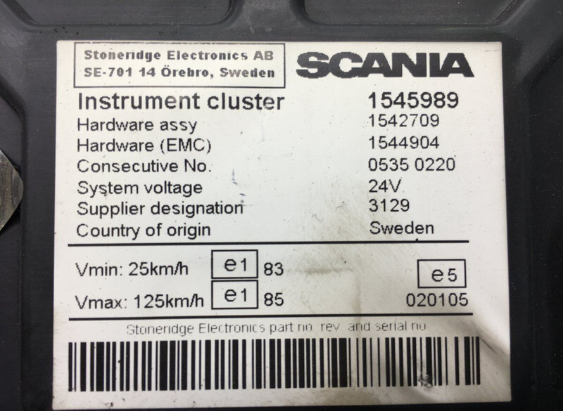 Painel de instrumentos Scania SCANIA, STONERIDGE R-series (01.04-): foto 6