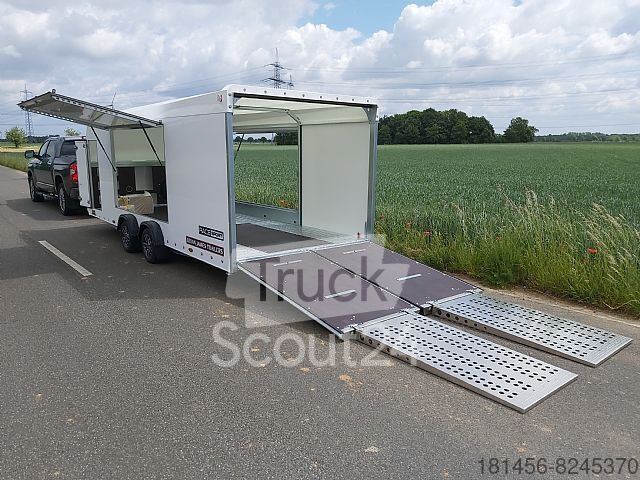Reboque transporte de veículos nuevo Brian James Trailers 340-5510 low bed enclosed cartransporter: foto 9