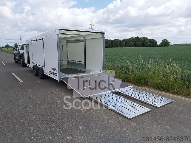 Reboque transporte de veículos nuevo Brian James Trailers 340-5510 low bed enclosed cartransporter: foto 2