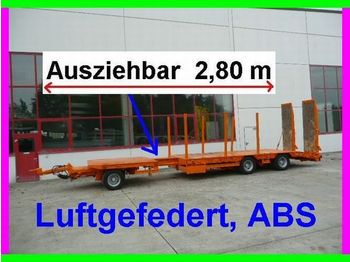 Müller-Mitteltal 3 Achs Tieflader  Anhänger 2,80 m ausziehbar - Reboque baixa
