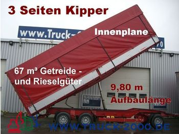 KEMPF 3-Seiten Getreidekipper 67m³   9.80m Aufbaulänge - Reboque tanque