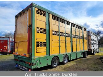 Menke-Janzen Menke 3 Stock  Vollalu 8,20m Hubdach  - Reboque transporte de gado