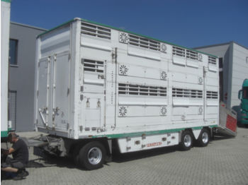Pezzaioli 3 Stock Viehanhänger / Hubdach  - Reboque transporte de gado