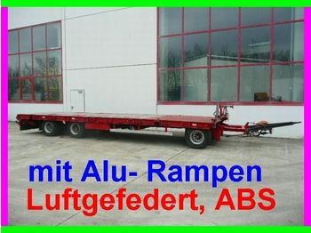 Reboque baixa para transporte de máquinas pesadas Renders 3 Achs Plato  Tieflader  Anhänger, mit Rampen, Luftgefedert: foto 1