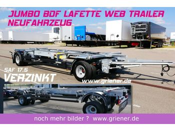 Reboque transportador de contêineres/ Caixa móvel nuevo Web-Trailer JUMBO / MAXI BDF 7,15/7,45 LAFETTE 960 mm höhe: foto 1