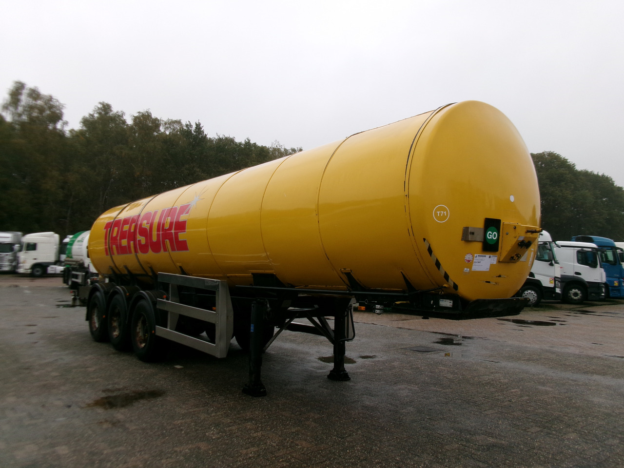 Semirreboque tanque para transporte de alimentos Clayton Food (beer) tank inox 30 m3 / 1 comp: foto 2