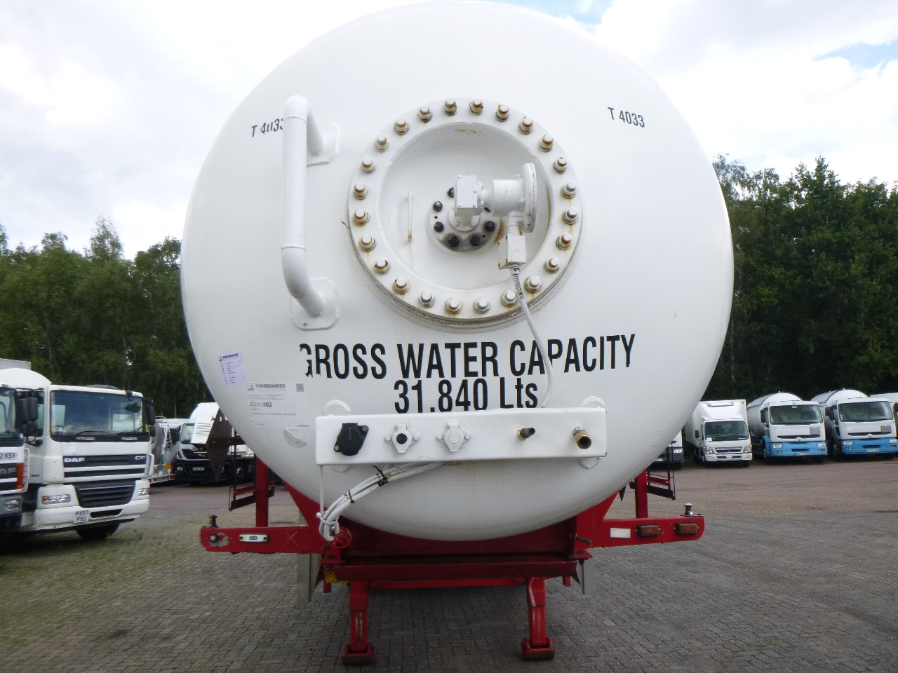 Semirreboque tanque para transporte de gás Clayton Gas tank steel 31.8 m3 (low pressure 10 bar): foto 5