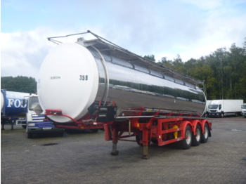 Semirreboque tanque para transporte de produtos químicos Crane Fruehauf Chemical tank inox 30 m3 / 1 comp: foto 1