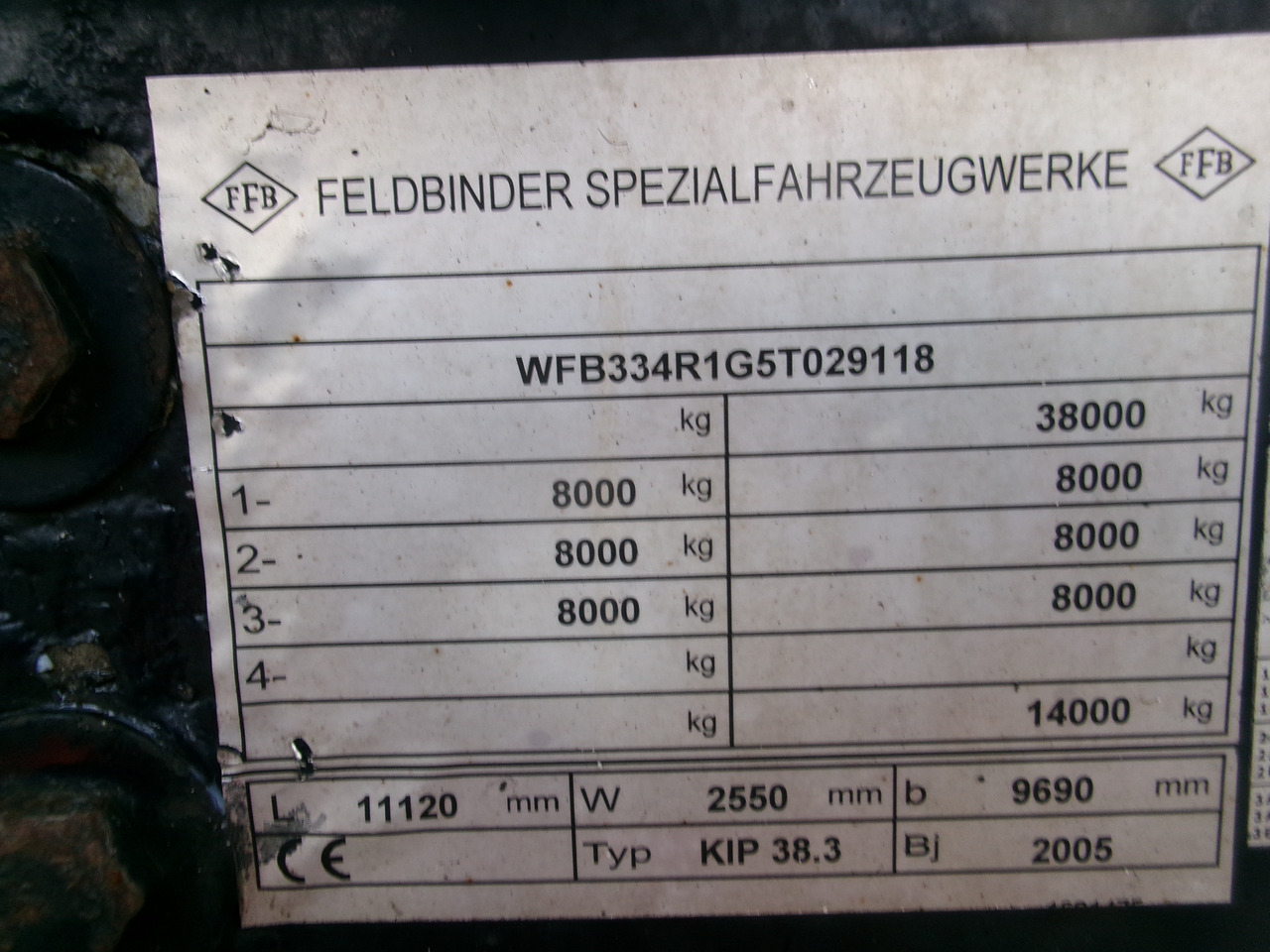Locação de Feldbinder Powder tank alu 38 m3 (tipping) Feldbinder Powder tank alu 38 m3 (tipping): foto 29