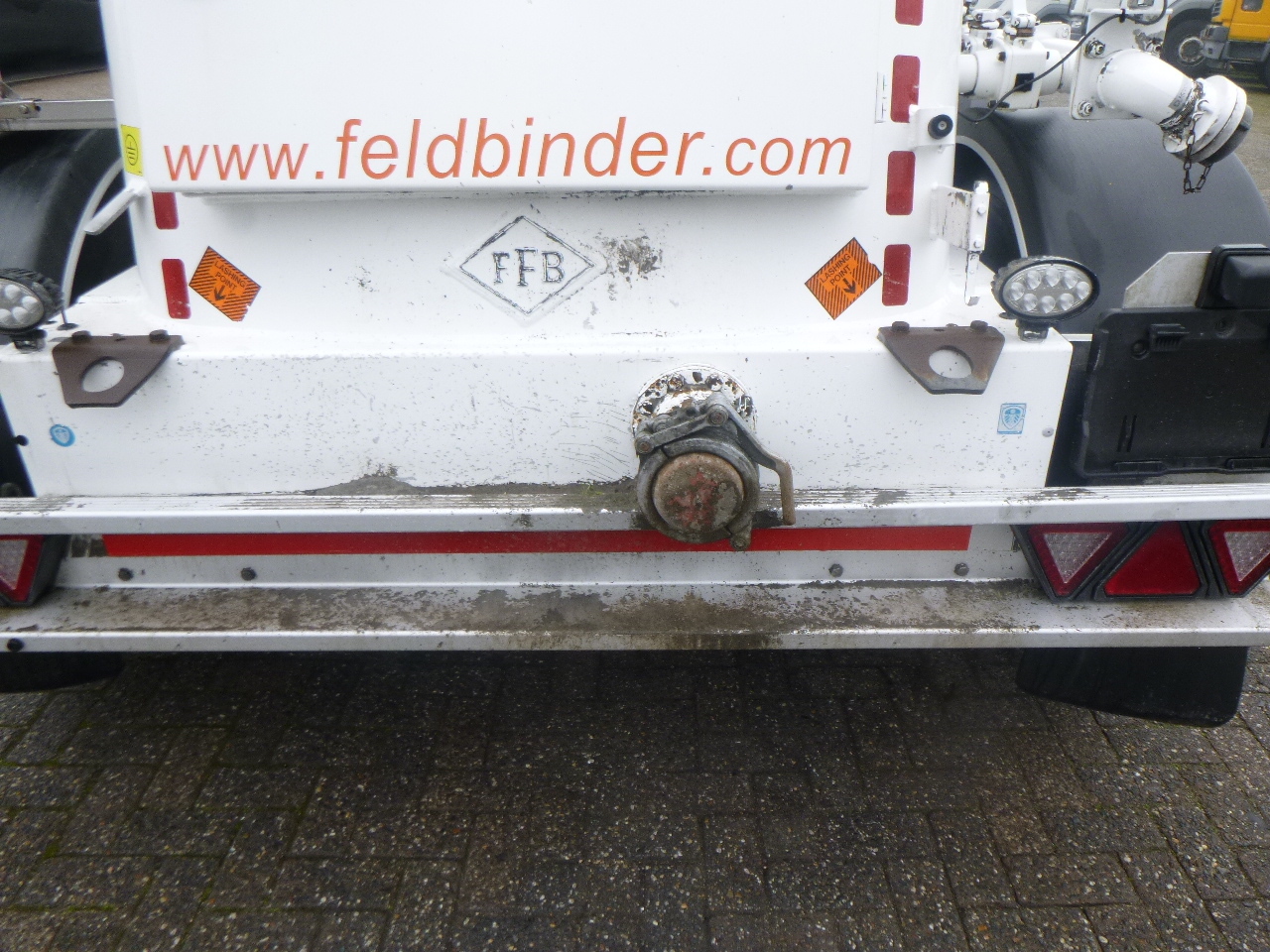 Semirreboque tanque para transporte de farinha Feldbinder Powder tank alu alu 49 m3 / 1 comp: foto 15